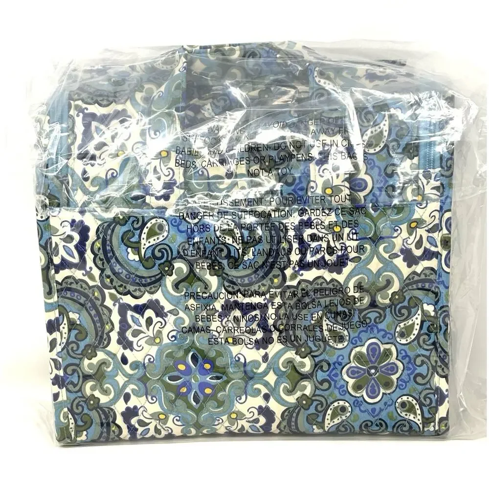 Vera Bradley Maritime Medallion Grand Hanging Organizer Travel Makeup Bag